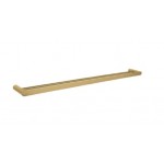 Esperia Brushed Gold Solid Brass Double Towel Rail 800mm